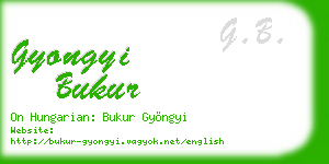 gyongyi bukur business card